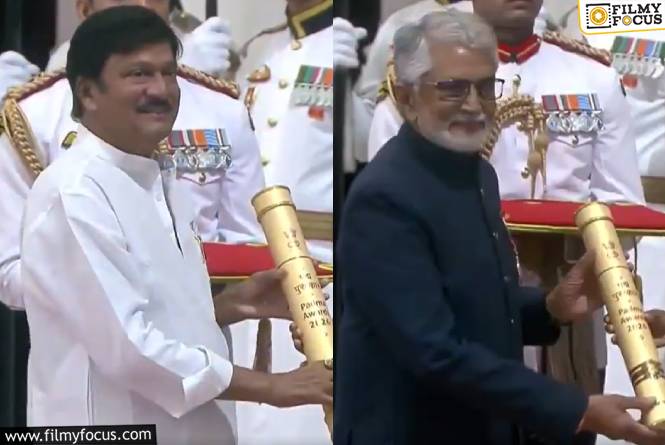 Tollywood, Padma Awards: పద్మ పురస్కారాలు అందుకున్న రాజేంద్రప్రసాద్, మురళీ మోహన్